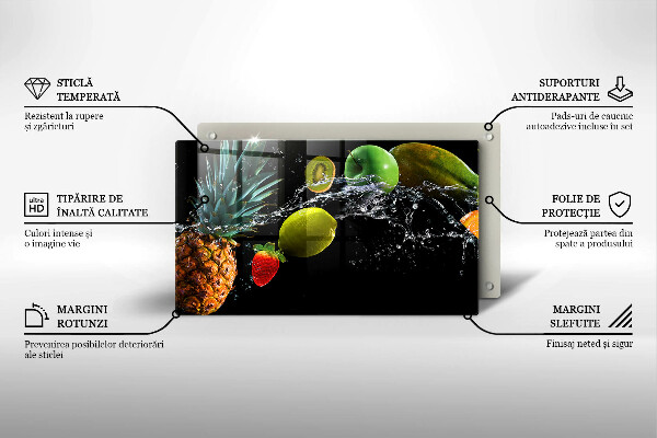 Cobertura de indução Fruta na água