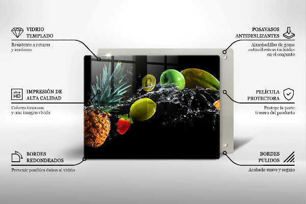 Cobertura de indução Fruta na água