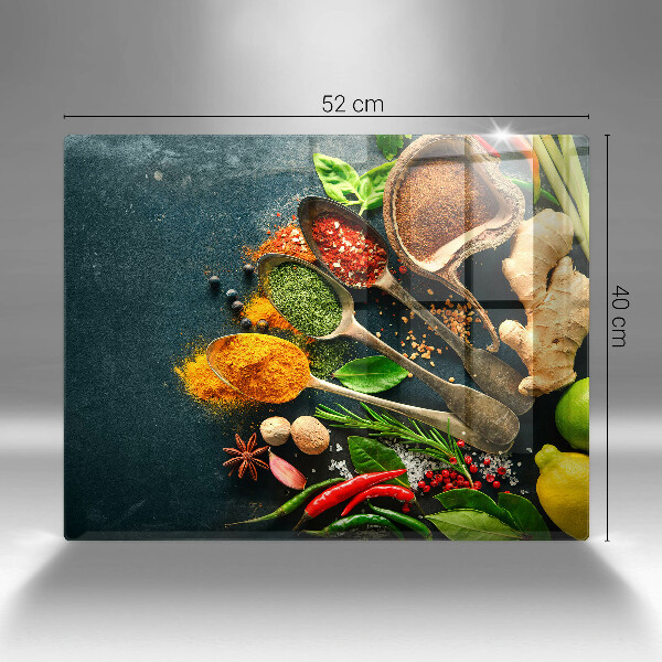 Tampa de parede do fogão a gás Colheres de tempero de cozinha