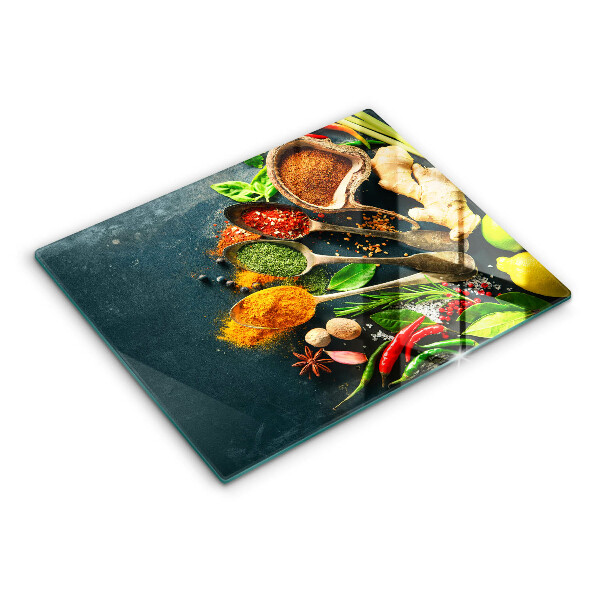 Tampa de parede do fogão a gás Colheres de tempero de cozinha