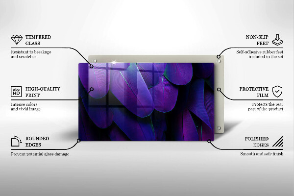 Cobertura de indução Penas de neon