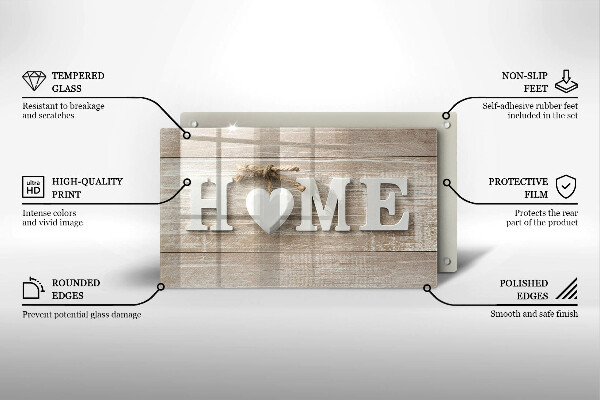 Vidro para placas de indução Placas e o sinal Home