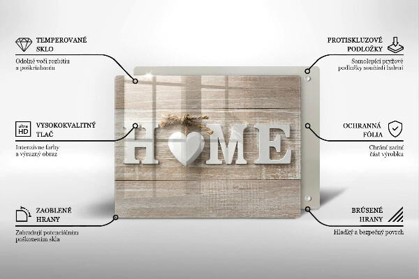 Vidro para placas de indução Placas e o sinal Home