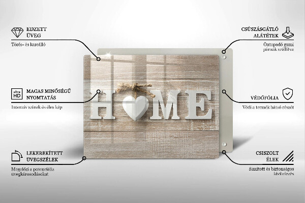 Vidro para placas de indução Placas e o sinal Home