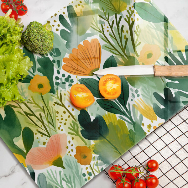 Cobertura de indução Flores pintadas