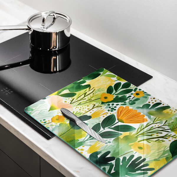 Cobertura de indução Flores pintadas