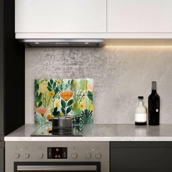 Cobertura de indução Flores pintadas