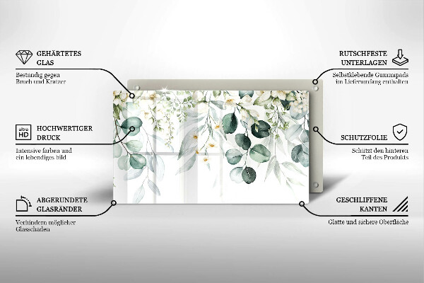Cobertura de indução Plantas em aquarela