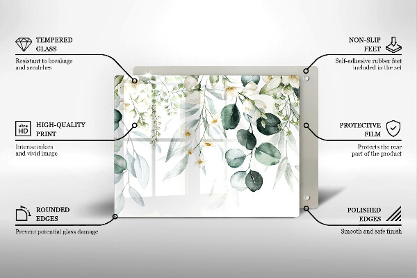 Cobertura de indução Plantas em aquarela