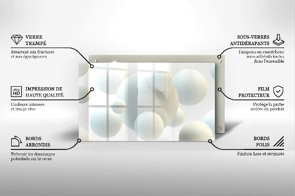 Cobertura de indução Esferas 3D modernas