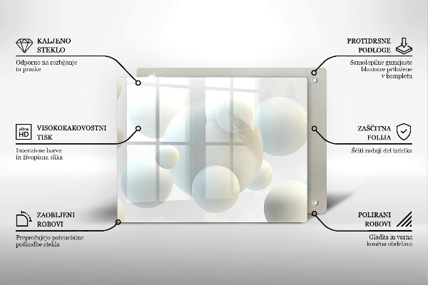 Cobertura de indução Esferas 3D modernas