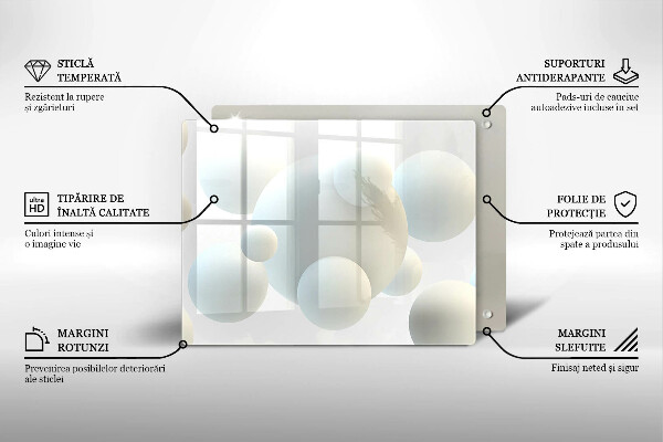 Cobertura de indução Esferas 3D modernas