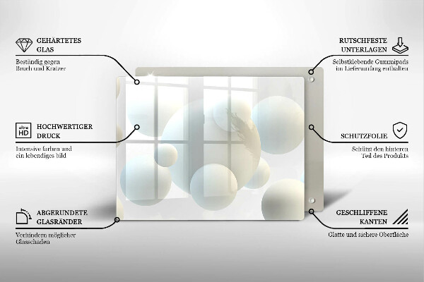 Cobertura de indução Esferas 3D modernas