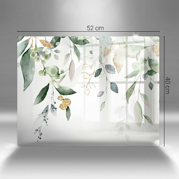 Cobertura de indução Folhas de aquarela