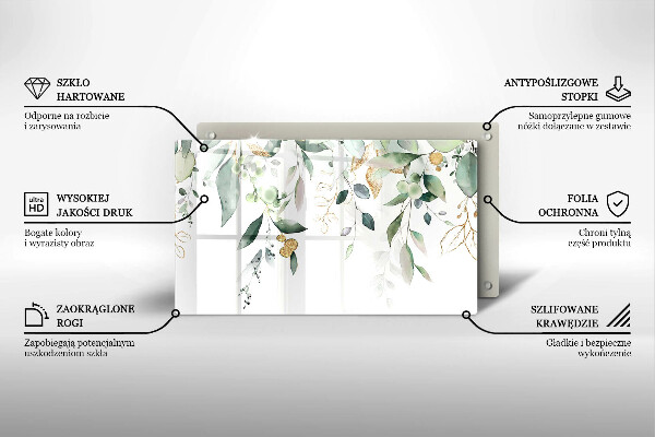 Cobertura de indução Folhas de aquarela
