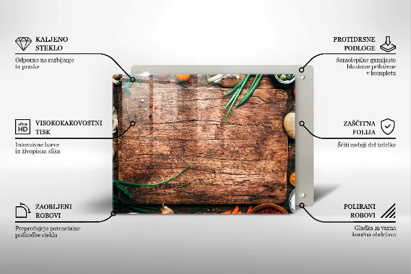 Tampa de parede do fogão a gás Tábua de cozinha de madeira
