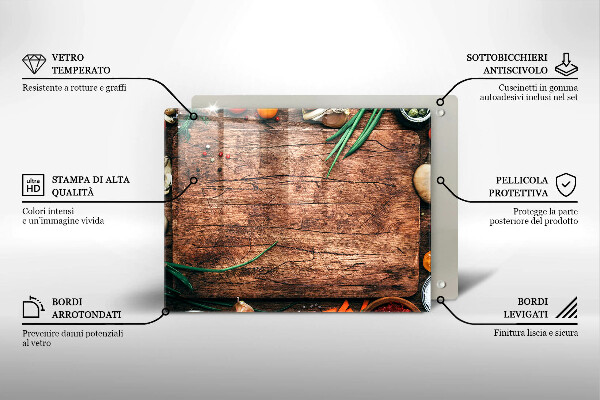 Tampa de parede do fogão a gás Tábua de cozinha de madeira