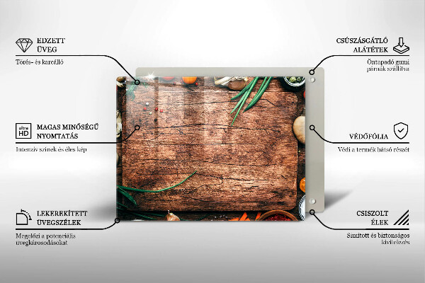 Tampa de parede do fogão a gás Tábua de cozinha de madeira