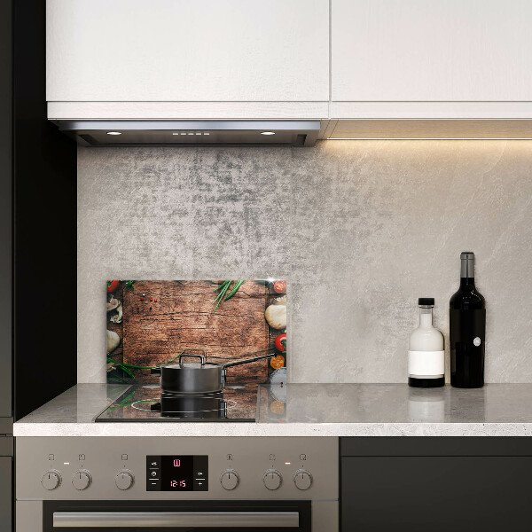 Tampa de parede do fogão a gás Tábua de cozinha de madeira