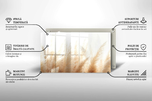 Tampa de parede do fogão a gás Capim-dos-pampas