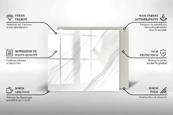 Tábua protetora Mármore delicado