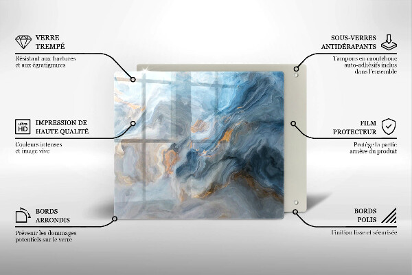 Tábua protetora Textura de mármore