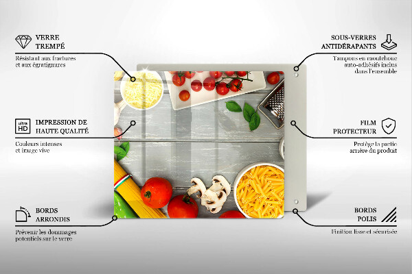 Tábua protetora Comida de cozinha