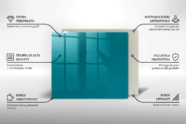 Protetor placa indução Cor turquesa