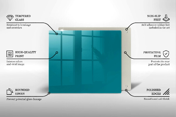 Protetor placa indução Cor turquesa