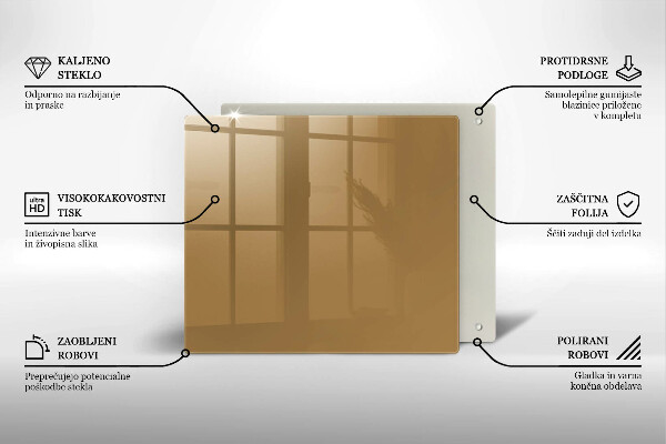 Protetor placa indução Cor bege