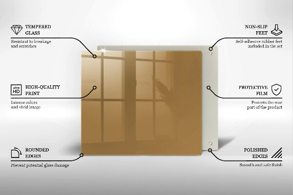 Protetor placa indução Cor bege