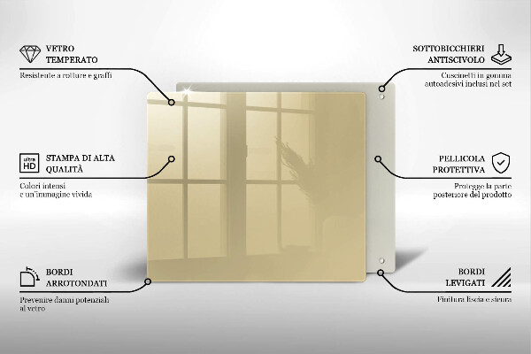 Protetor placa de indução Cor bege