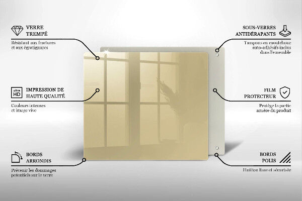 Protetor placa de indução Cor bege