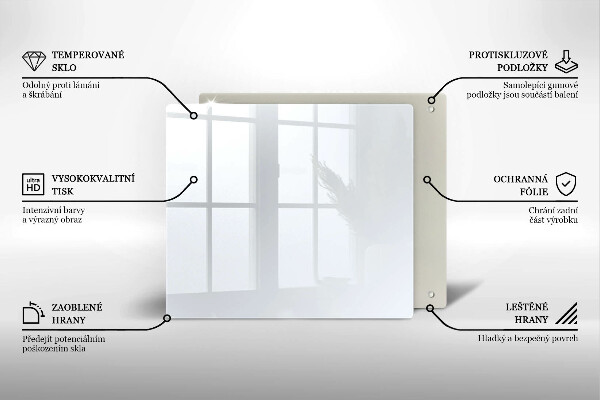 Protetor placa indução Cor branca