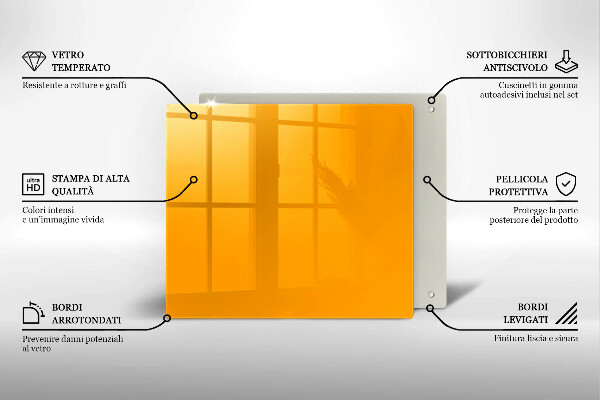 Protetor placa de indução Cor amarelo escuro