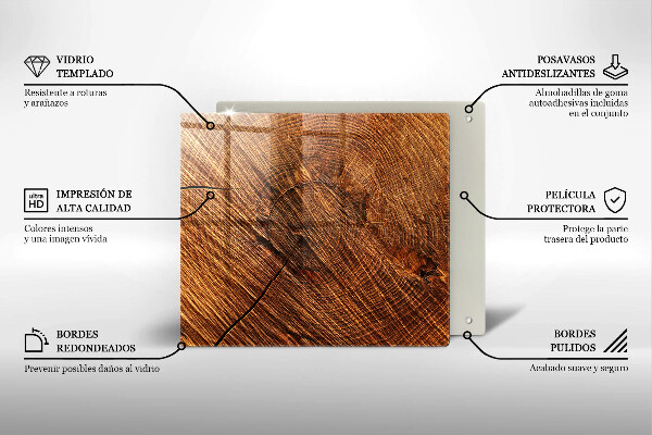 Protetor placa indução Estrutura de madeira