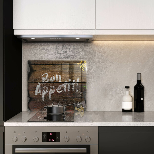 Tábua protetora Placa de Bon Appetit nos painéis