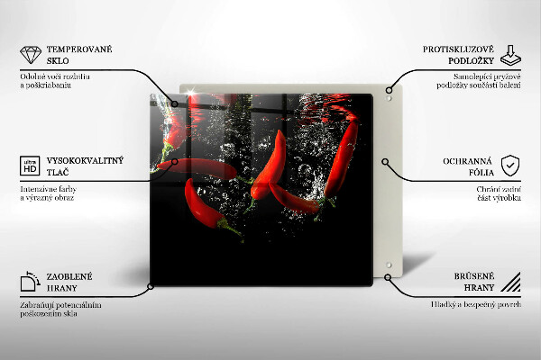 Protetor placa indução Pimentas em água