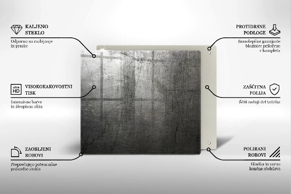 Protetor placa indução Textura metálica