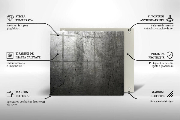 Protetor placa indução Textura metálica