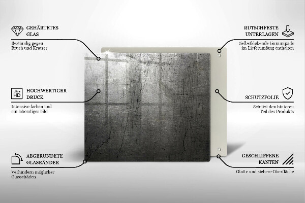 Protetor placa indução Textura metálica