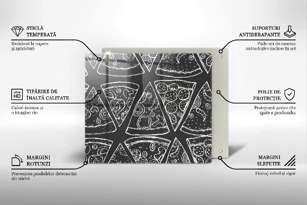 Protetor placa de indução Ilustração de pizza