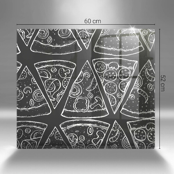 Protetor placa de indução Ilustração de pizza