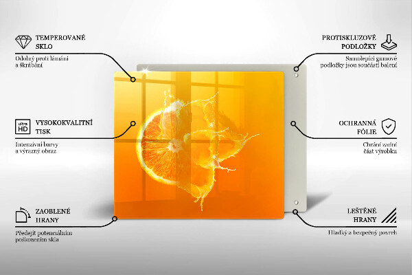 Tábua protetora Fruta laranja suculenta
