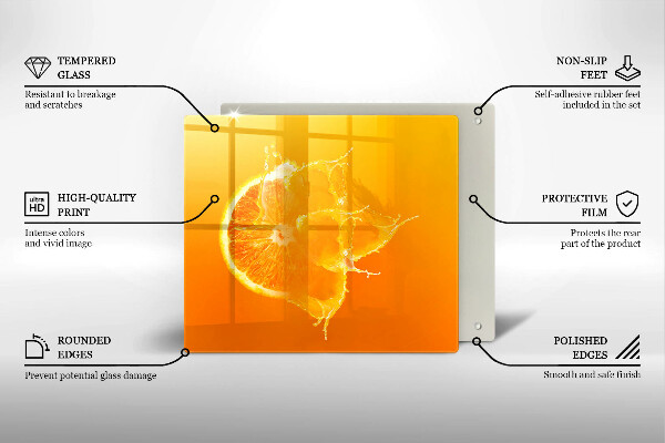 Tábua protetora Fruta laranja suculenta