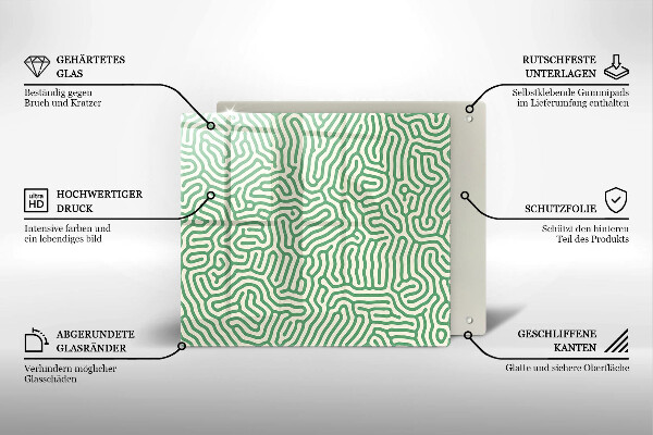 Protetor placa de indução Linhas abstratas