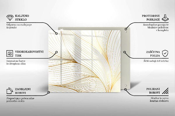 Protetor placa indução Padrão de linha moderno