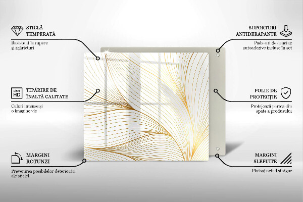 Protetor placa indução Padrão de linha moderno
