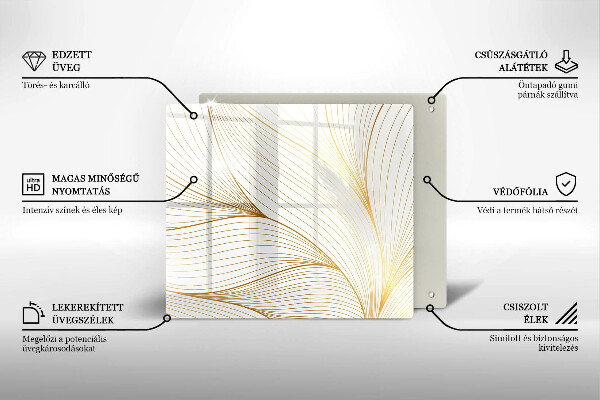 Protetor placa indução Padrão de linha moderno