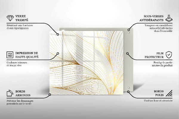 Protetor placa indução Padrão de linha moderno